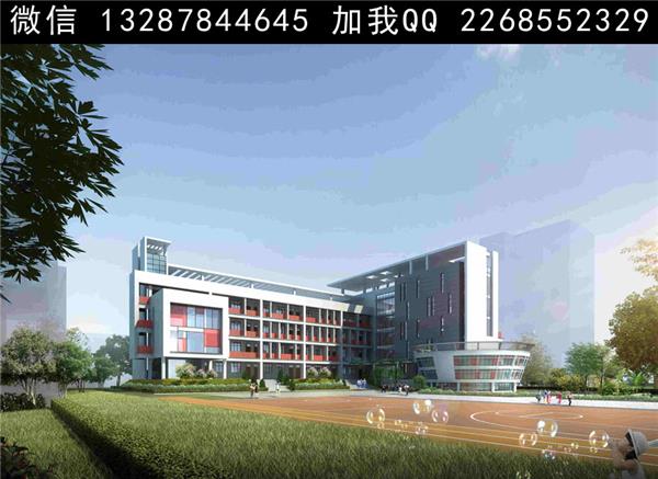 学校设计案例效果图#(效果图)