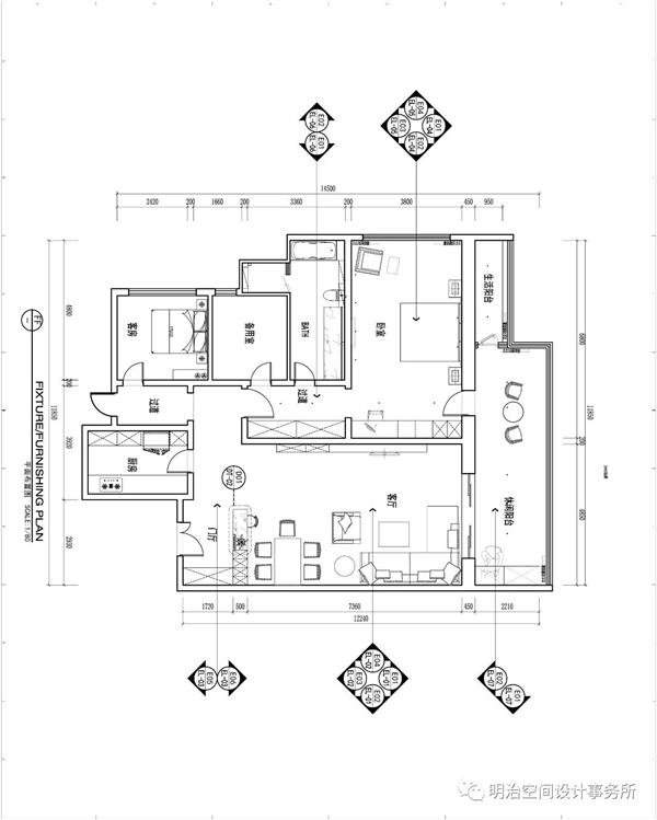 平面布局图#明治空间设计事务所 #室内设计 #空间设计 