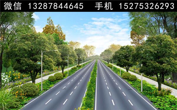 2道路绿化景观设计案例效果图#道路绿化景观设计案例效果图 