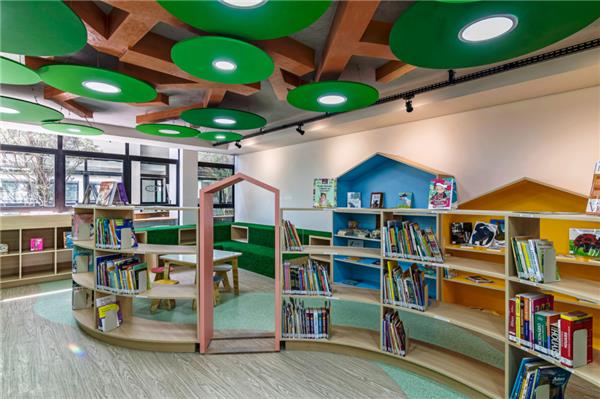 校园书吧设计#学校书吧设计 #阅读空间 #校园阅览室 