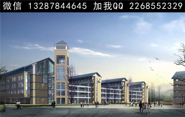 学校设计案例效果图#(效果图)