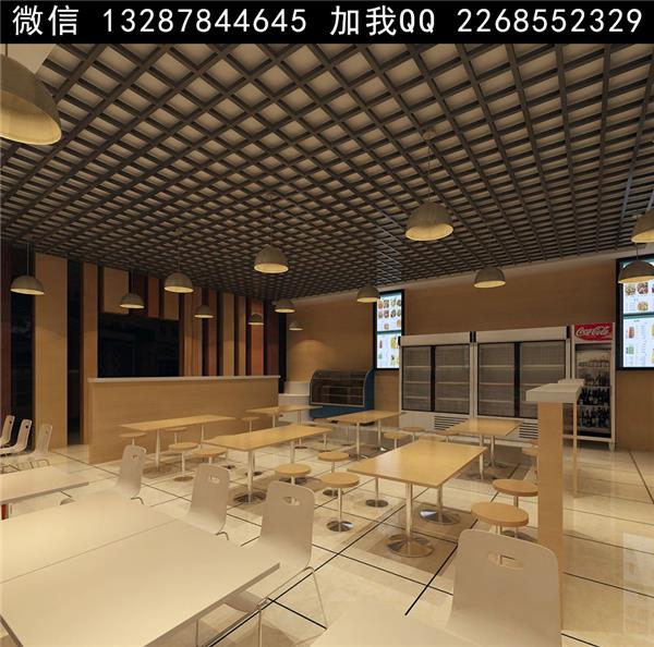 麻辣烫店餐厅设计案例效果图_3501085