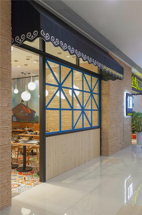 羊蝎子火锅餐厅设计“一米金脊”将蒙古风情熬入火锅