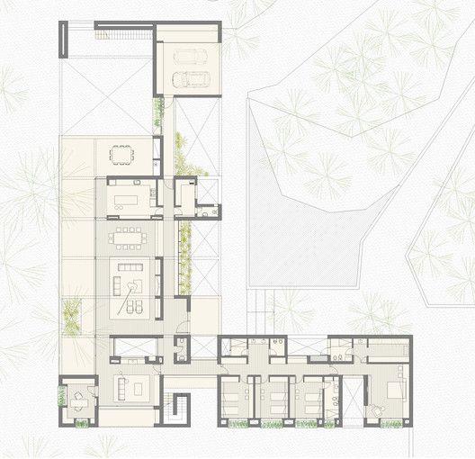 L型住宅平面图_3504435