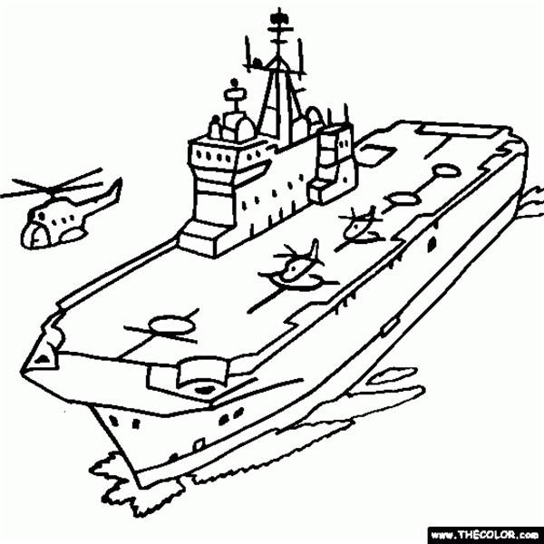 航空母舰绘画