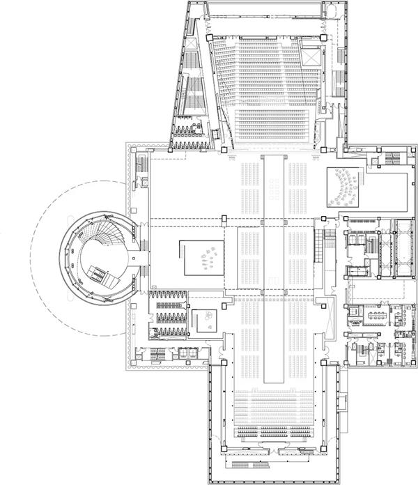 台北表演艺术中心 / 五层平面图#OMA #表演艺术中心 #剧场 