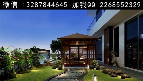 阳台花园设计案例效果图#(客厅)#(书房)#(阳台景观)#(阳台栏杆)