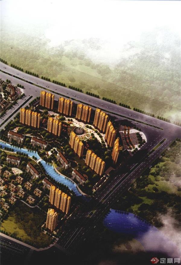 5个居住区住宅规划设计竞赛获奖作品精选_3542851