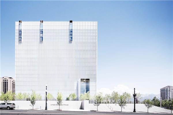 美国-盐湖 法院大楼 / Thomas phifer and partners#LEED认证 #绿色建筑 #LEED金级 