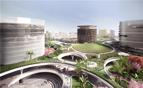 Mecanoo 事务所公布了台湾高雄绿色车站总体设计规划_3542932