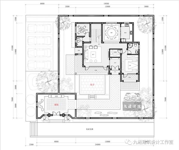 回乡新建中式小别墅，接天纳景之处，作为退休老来闲适之所！_3570551