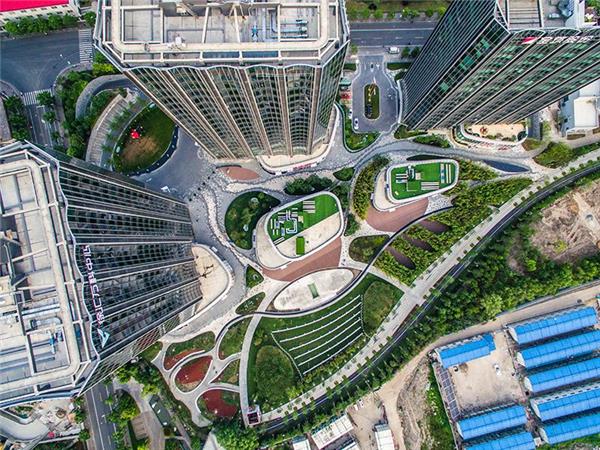 上海徐汇万科中心#景观设计 #易亚源境YASDESIGN #居住区景观 