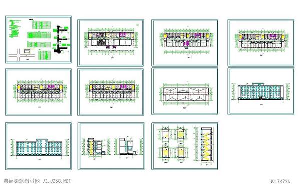 吉林老年公寓建筑设计CAD图纸_3645000