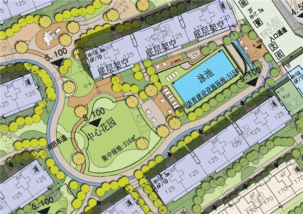 叠墅、洋房，绿城超山地块项目设计，总平图规划及规划轴线_3649251