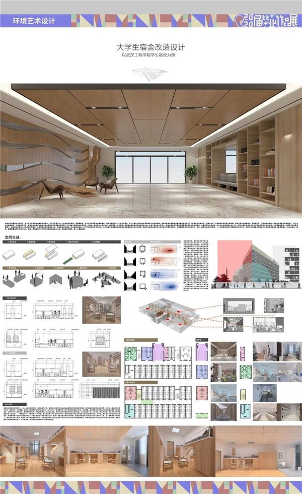 【学生设计】大学生宿舍改造设计——以武汉工商学院学生宿舍为例