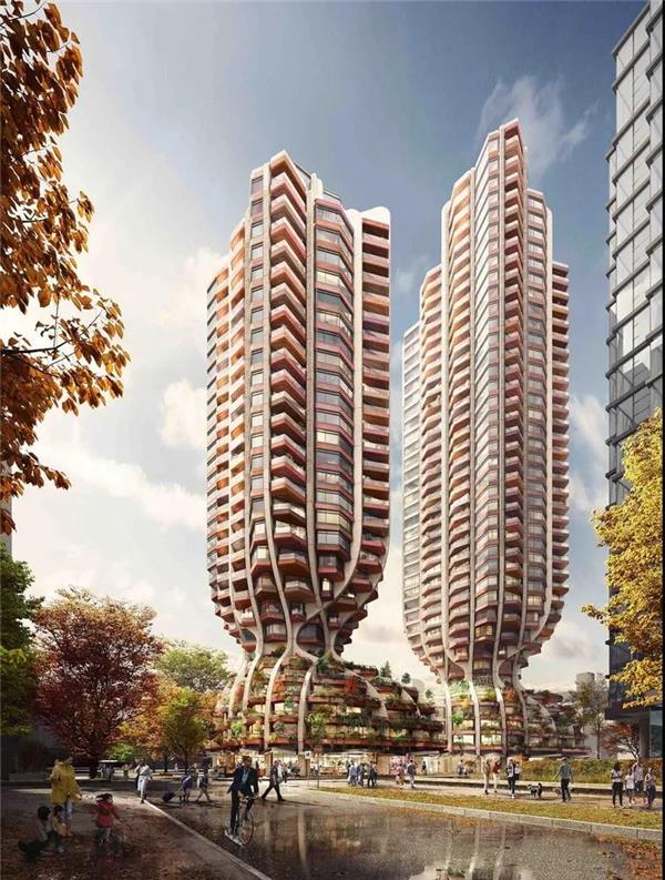 温哥华双子塔#塔楼 #居住综合体 #混合用途建筑 