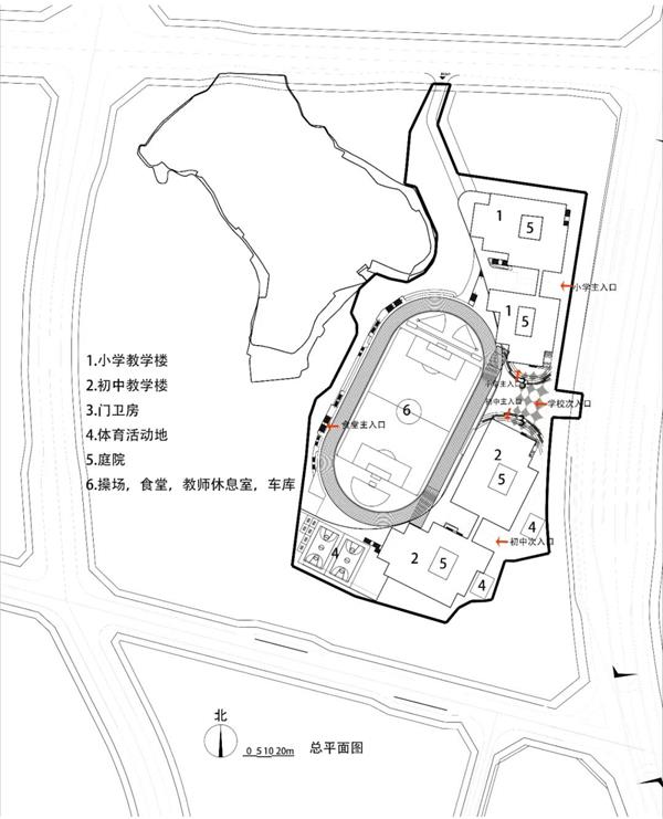 重庆柏溪校区九年一贯制学校方案/森林Park+,共享垂直校区