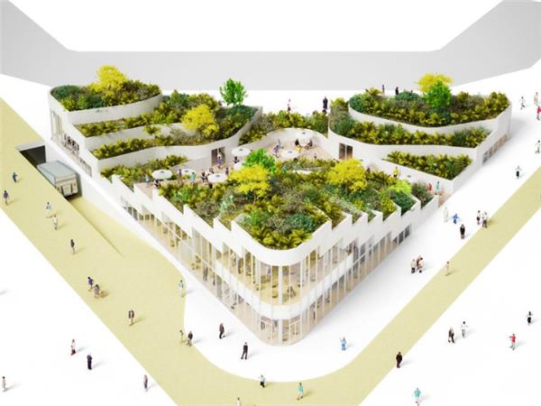 NL Architects 为中国打造一个拥有郁郁葱葱公园的超市_3705387