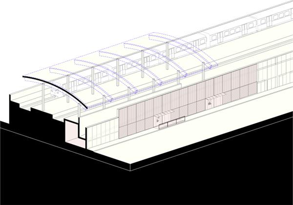 Monistrol-Vila站办公室立面改造与室内设计_3712165