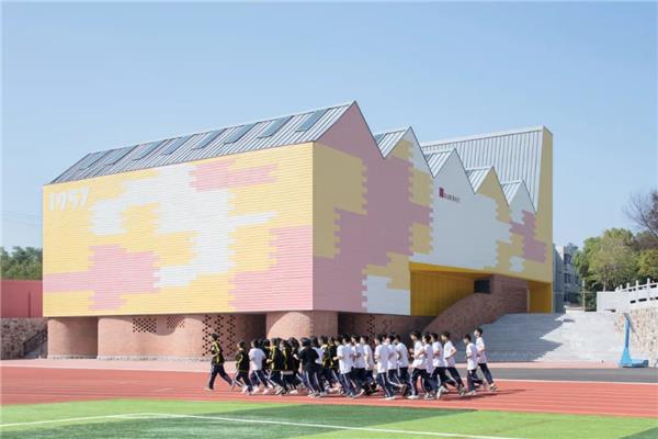 岳阳县第三中学风雨操场兼报告厅#教育建筑设计 #学校建筑设计 #校园 