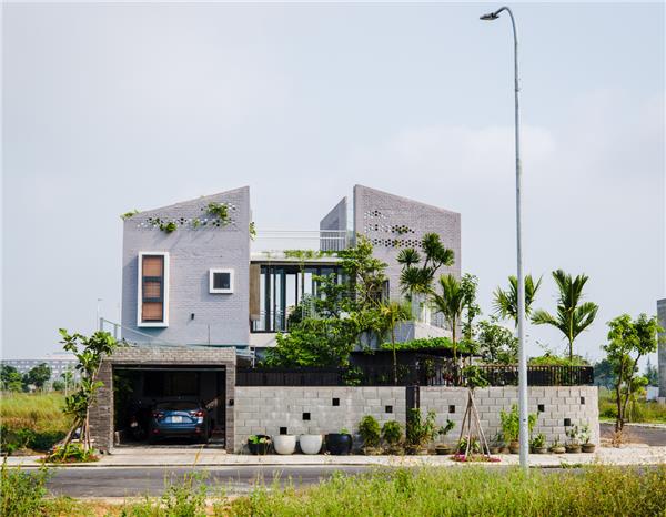 岘港心灵之家住宅#HoKhueArchitects #居住建筑设计 #住宅建筑设计 
