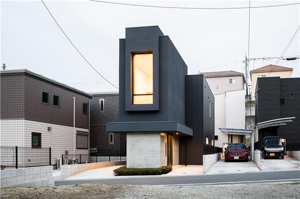 狭长住宅#日式建筑设计 #日本建筑设计 #日式住宅建筑设计 