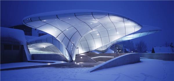 Nordpark悬索铁路站台#ZahaHadid #扎哈·哈迪德 #著名建筑师 