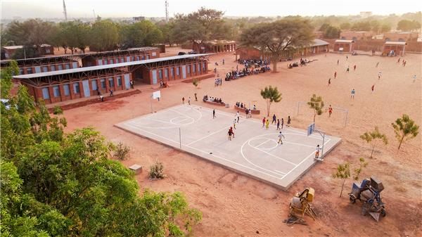 Amadou Hampate Ba学校翻新和扩建#建筑改造更新 #教育建筑设计 #学校建筑设计 