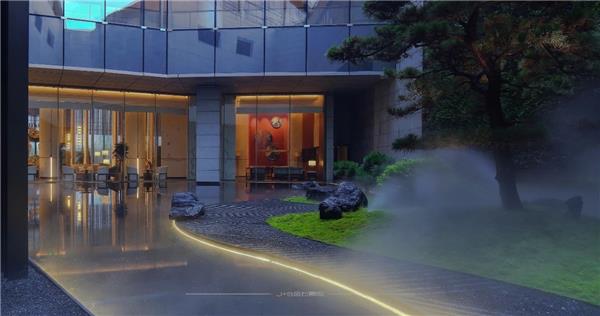 南京长江之舟华邑酒店中庭 / JS 金石景觀