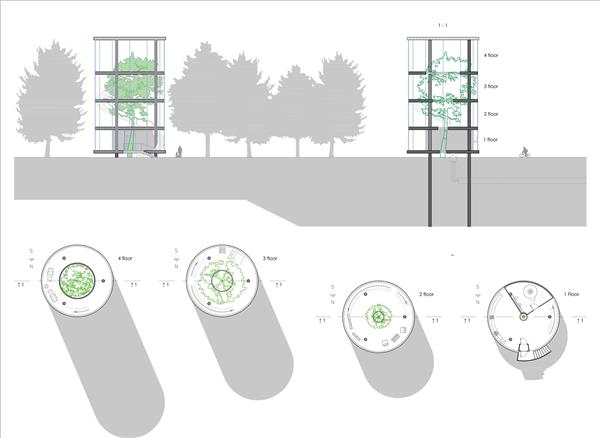 TREE IN THE HOUSE 管状玻璃树屋 / A.MASOW设计工作室_3790776