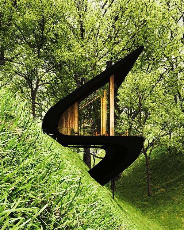 斜坡房屋SLOPE HOUSE 4/ Milad Eshtiyaghi Studio
