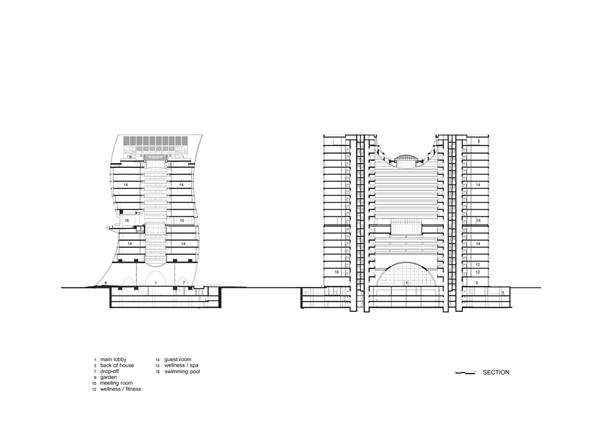 辛德霍恩凯宾斯基酒店，插入弧形泳池 / Plan Architect_3811705