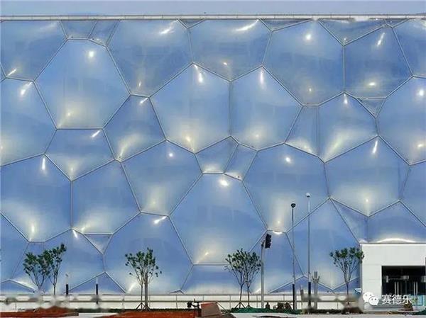 高透光环保新材料ETFE——“软玻璃”#新型建筑材料 #新型建材 #建筑外立面材料 