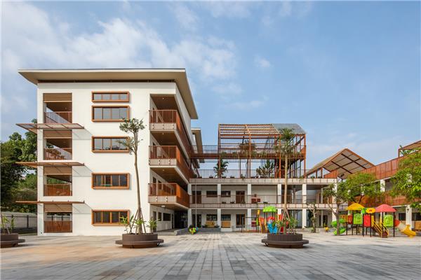 Dich Vong Hau 幼儿园 / Sunjin Vietnam Joinventure#幼儿园建筑设计案例 #教育建筑设计案例 #幼儿建筑设计 