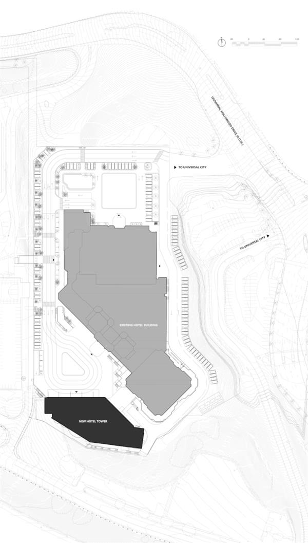 Dynamic Grids：洛杉矶环球影城希尔顿酒店扩建 / line＋建筑事务所_3809459