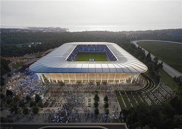 丹麦奥胡斯新足球场 / Zaha Hadid Architects#体育建筑设计 #足球场设计 #运动场设计 