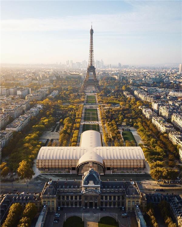 巴黎大皇宫临时建筑，无柱拉丁十字 / Wilmotte Et Associes#文化建筑设计案例 #艺术博物馆设计 #公共建筑设计案例 