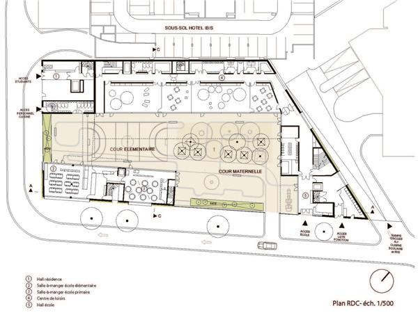 巴黎学校建筑群和学生宿舍 / Atelier Phileas_3818412