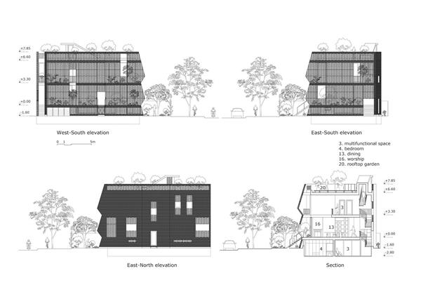 瓦巢之家 / H P Architects_3818446