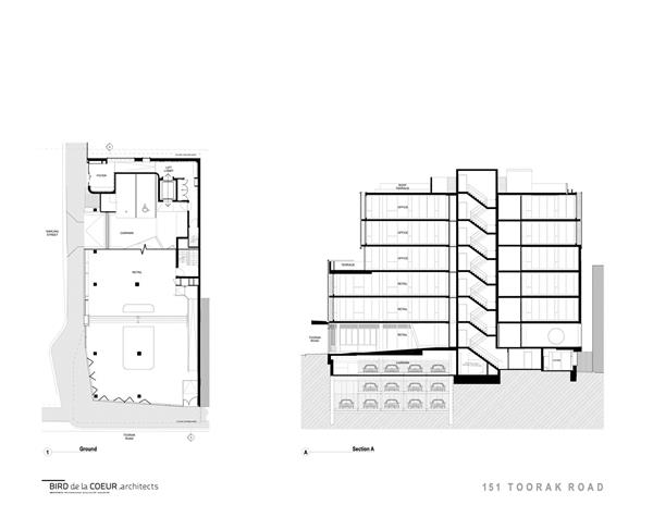 图拉克路151号商业和办公楼 / Bird de la Coeur Architects_3818894