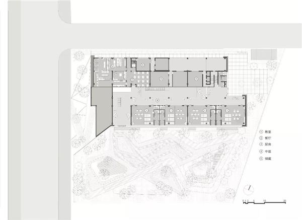 一座白色的七彩幼儿园 /  上达设计#幼儿园平立剖面设计图 #幼儿园建筑设计案例 #幼儿建筑设计案例 