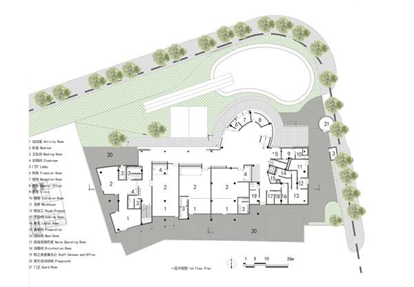 看得见森林的幼儿园 - 上海紫竹领仕幼儿园概念方案设计 / UDG#幼儿园平立剖面设计图 #幼儿园建筑设计案例 #幼儿建筑设计案例 