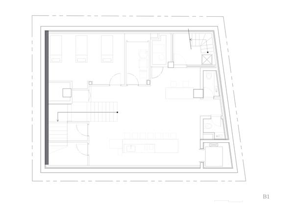 斜棱锥形混凝土建筑，Areuke 水疗中心 / Chiasmus Partners_3829050