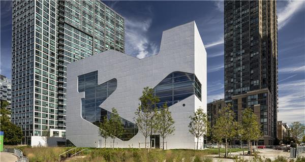 纽约猎人角社区图书馆 / Steven Holl Architects#文化建筑设计案例 #图书馆建筑设计案例 #社区图书馆设计案例 