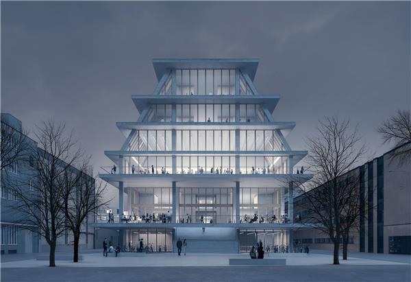 巴塞尔商学院 (HSW) 瑞士巴塞尔/慕尼黑#公共建筑 #竞赛项目 