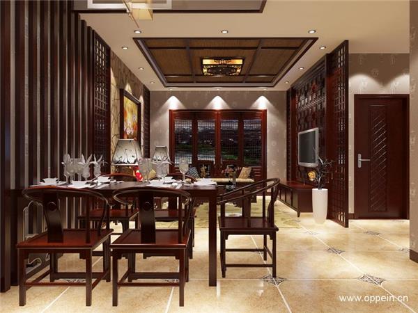 新中式餐厅设计_410128