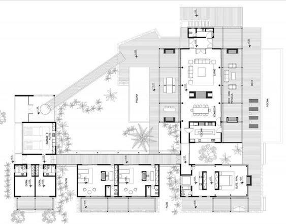 L型住宅平面图_3504434