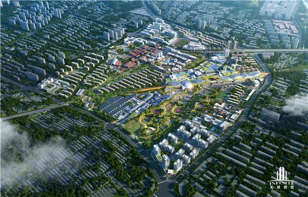 清华同衡-唐山城市更新设计竞赛#规划类效果图 #竞赛 #竞赛彩平 