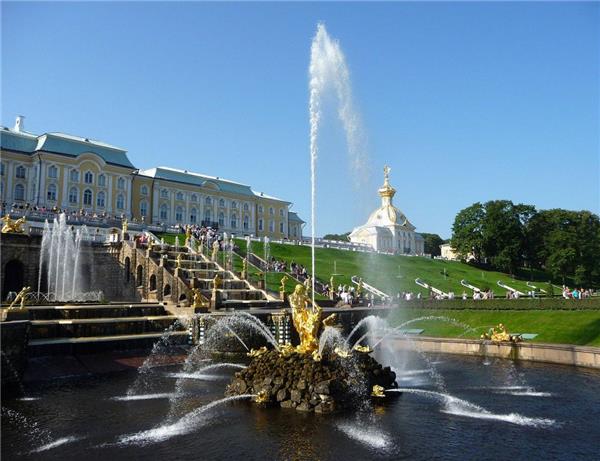 参孙喷泉（Samson Fountain at Peterhof Palace）_413881