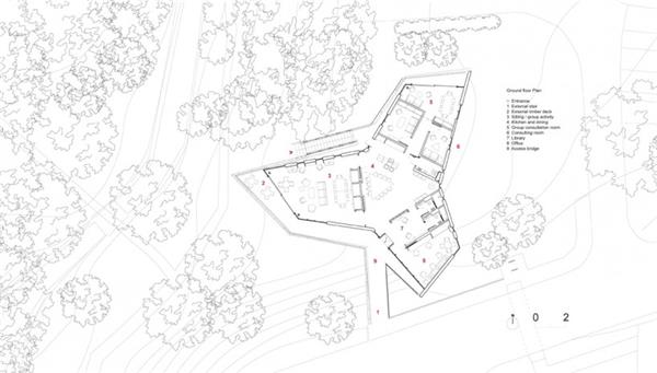 优雅的架空树屋， Wilkinson Eyre 设计玛吉医疗中心#(木头住宅)#(木屋)#(医疗建筑)#(医院平面图)#(儿童医院)#(国外医院)#(医院)#(医院建筑)#(医院设计)